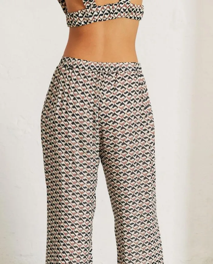 ALOHAS Pants Women Cliffhanger 8211 Black And Brown Pants