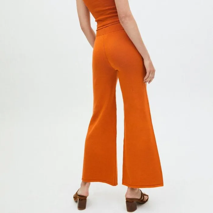 ALOHAS Pants Women Easy 8211 Orange Wide Leg Pants
