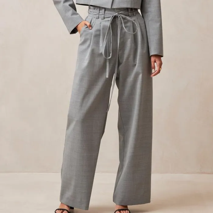 ALOHAS Pants Women Kathy 8211 Grey WoolBlend Pants