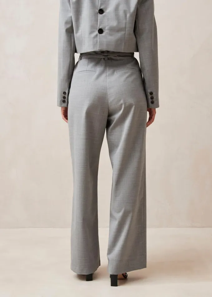 ALOHAS Pants Women Kathy 8211 Grey WoolBlend Pants