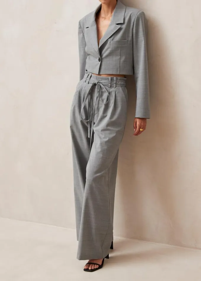 ALOHAS Pants Women Kathy 8211 Grey WoolBlend Pants
