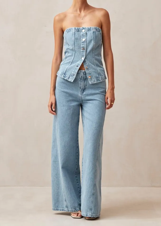 ALOHAS Pants Women Magda 8211 LowRise Blue Jeans