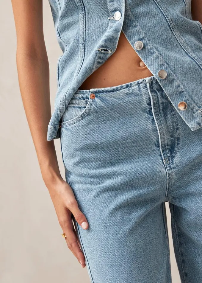 ALOHAS Pants Women Magda 8211 LowRise Blue Jeans