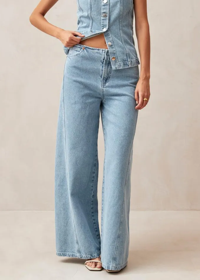 ALOHAS Pants Women Magda 8211 LowRise Blue Jeans