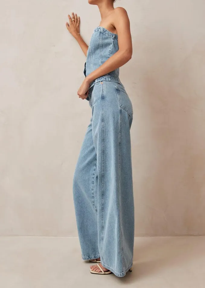 ALOHAS Pants Women Magda 8211 LowRise Blue Jeans