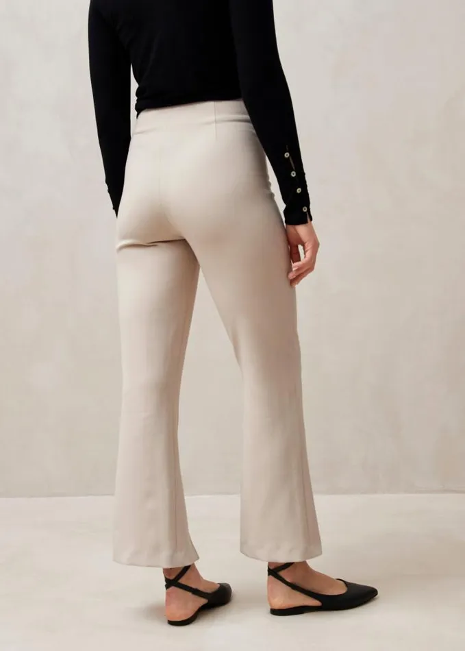 ALOHAS Pants Women Martina 8211 Beige Flare Pants