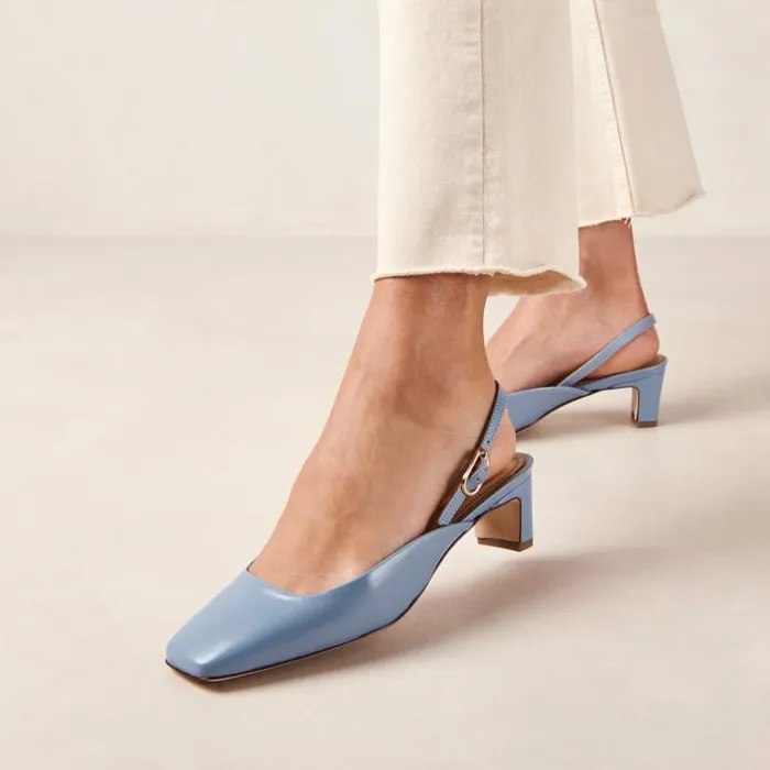 ALOHAS Pumps Women Lindy 8211 Blue Leather Pumps