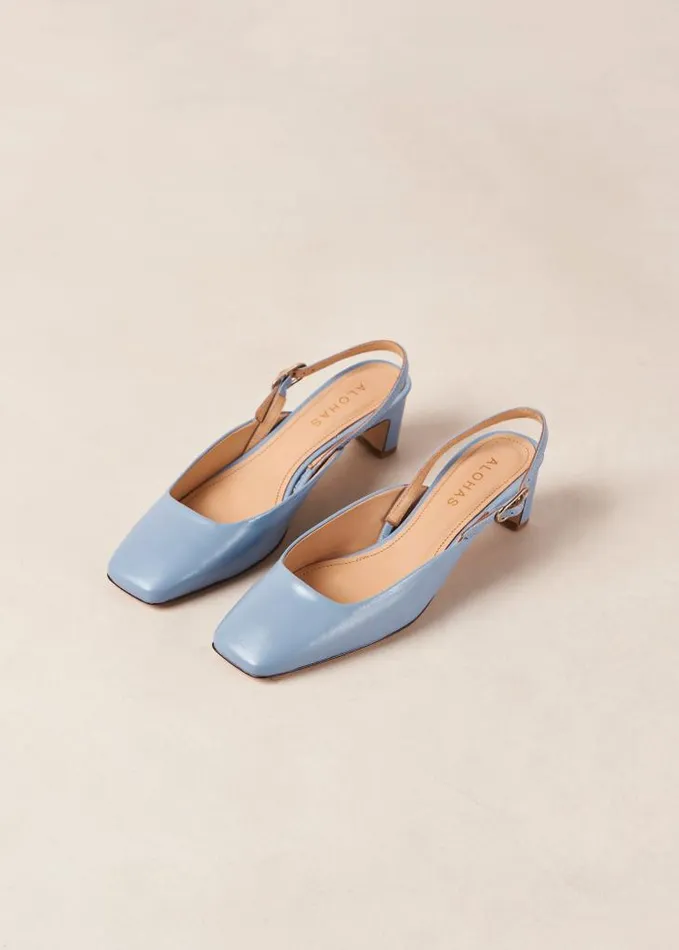 ALOHAS Pumps Women Lindy 8211 Blue Leather Pumps