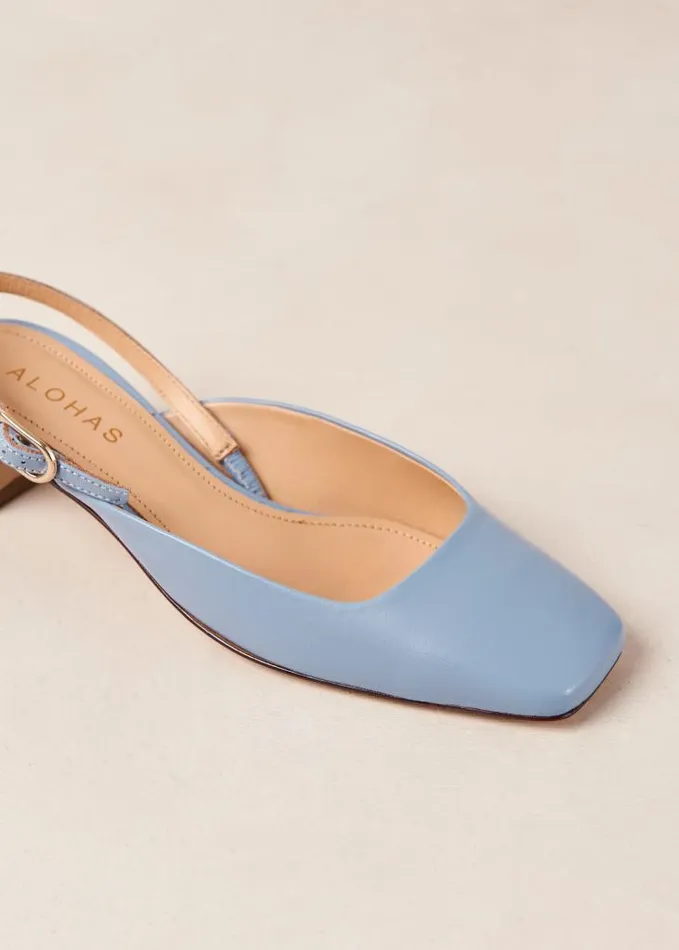 ALOHAS Pumps Women Lindy 8211 Blue Leather Pumps