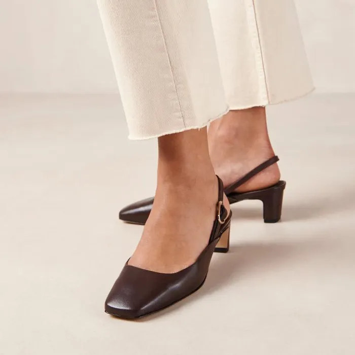 ALOHAS Pumps Women Lindy 8211 Brown Leather Pumps