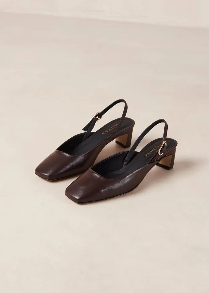 ALOHAS Pumps Women Lindy 8211 Brown Leather Pumps