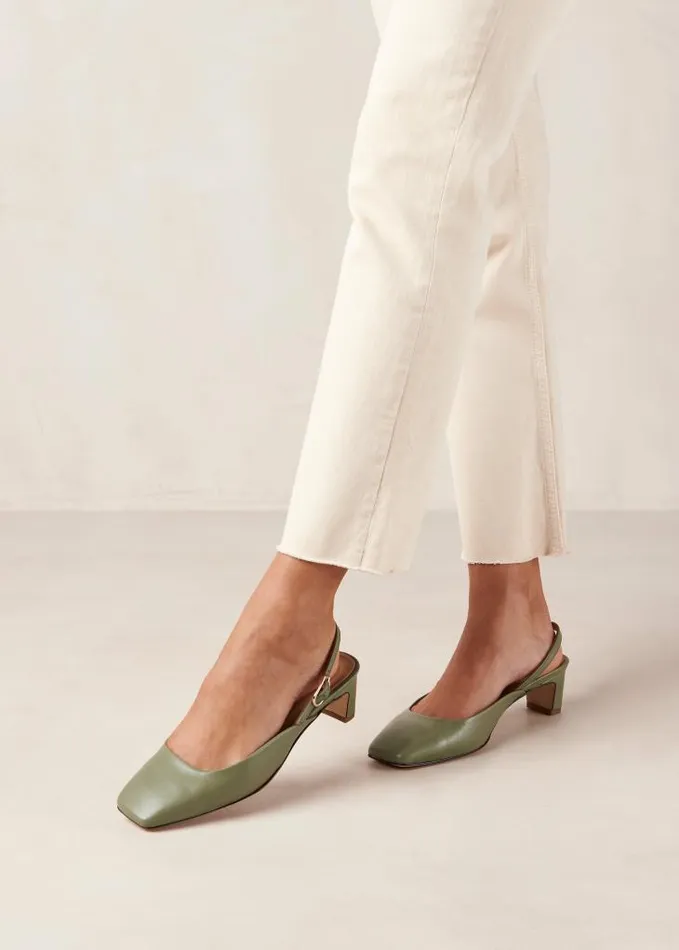 ALOHAS Pumps Women Lindy 8211 Green Leather Pumps