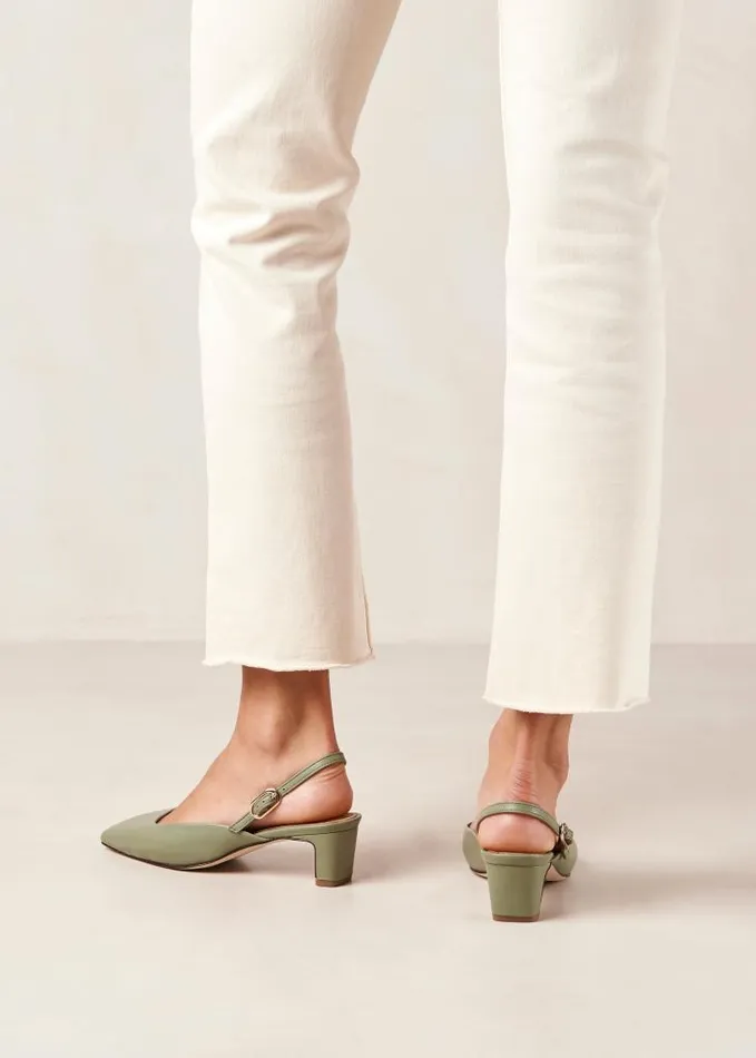 ALOHAS Pumps Women Lindy 8211 Green Leather Pumps