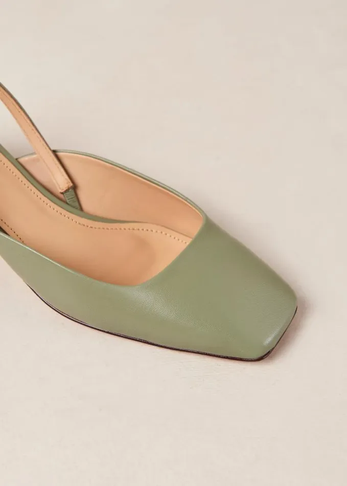 ALOHAS Pumps Women Lindy 8211 Green Leather Pumps