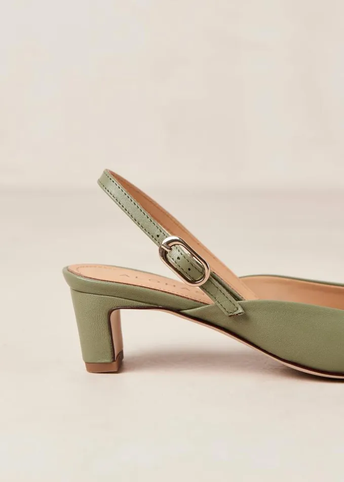 ALOHAS Pumps Women Lindy 8211 Green Leather Pumps