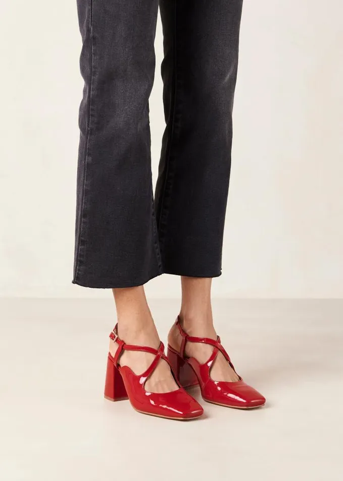ALOHAS Pumps Women Reggie 8211 Red Patent Pumps