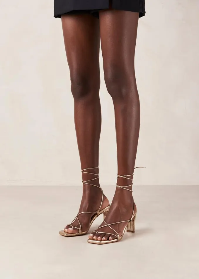 ALOHAS Sandals Women Bellini 8211 Gold Leather Sandals