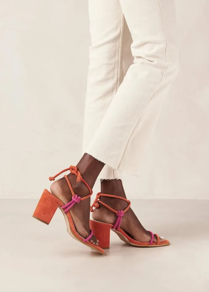 ALOHAS Sandals Women Grace Bicolor Magenta Orange