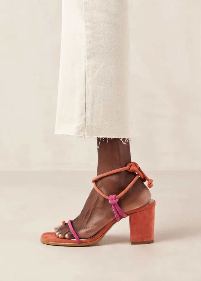 ALOHAS Sandals Women Grace Bicolor Magenta Orange