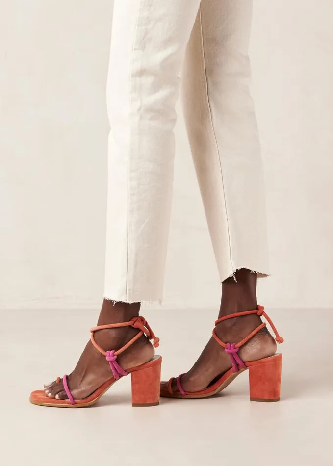 ALOHAS Sandals Women Grace Bicolor Magenta Orange