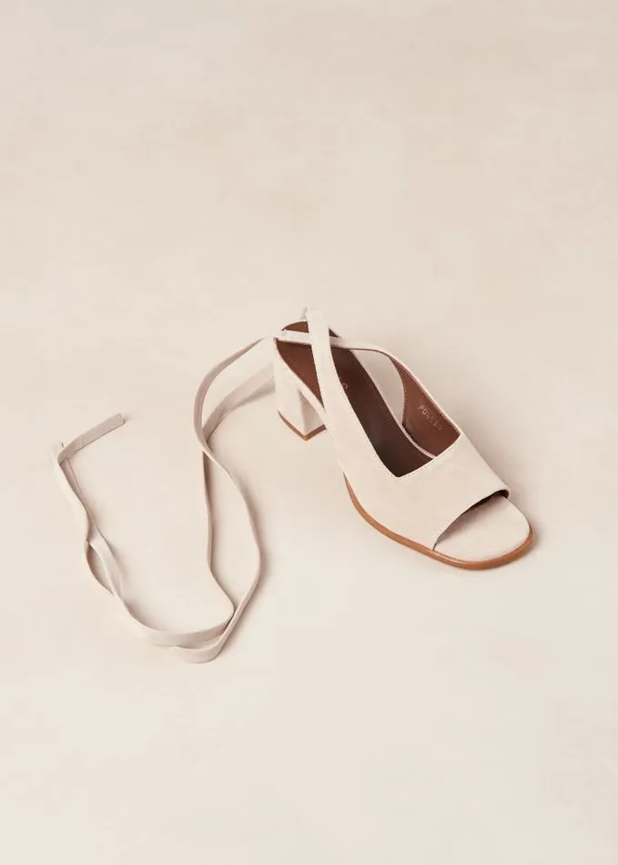 ALOHAS Sandals Women Lille Pearl 8211 White Leather Mules