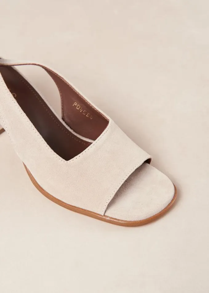 ALOHAS Sandals Women Lille Pearl 8211 White Leather Mules