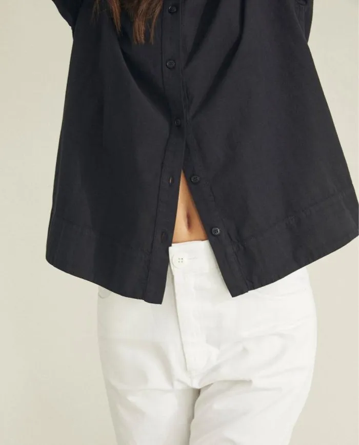 ALOHAS Shirts Women Zeal 8211 Black Cotton Shirt