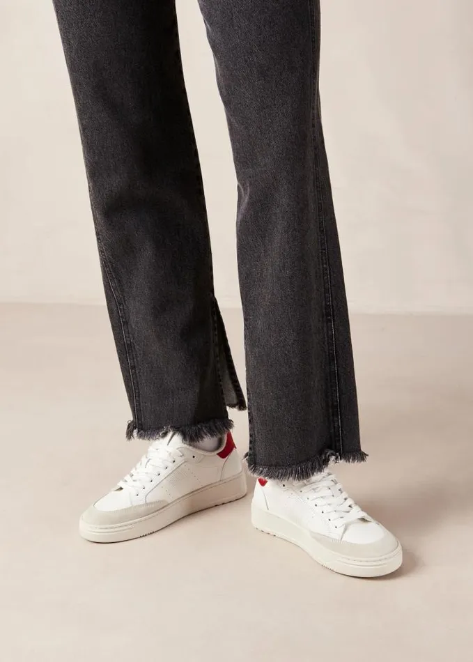 ALOHAS Sneakers Women Tb780 8211 White and Red Sneakers