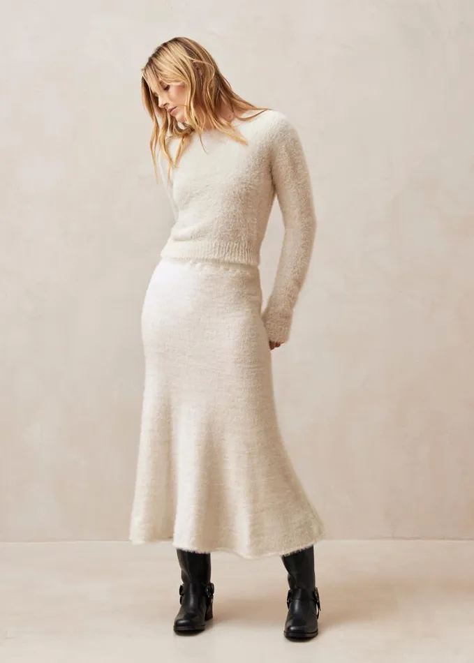ALOHAS Sweaters and Cardigans Women Deli 8211 Ecru Knitted Sweater