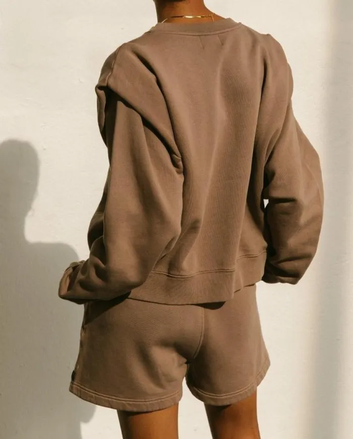 ALOHAS Sweaters and Cardigans Women Doppio 8211 Brown Cotton Top