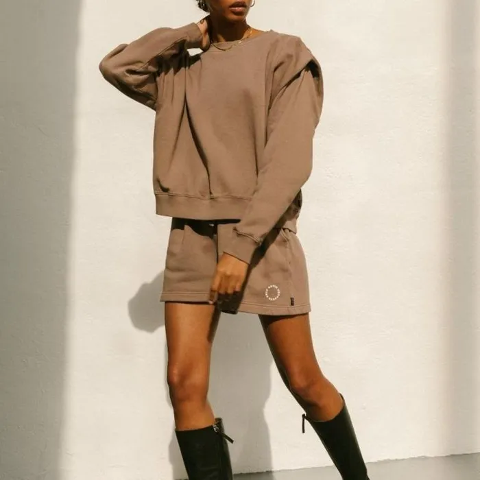 ALOHAS Sweaters and Cardigans Women Doppio 8211 Brown Cotton Top
