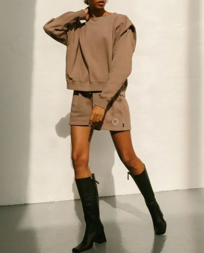 ALOHAS Sweaters and Cardigans Women Doppio 8211 Brown Cotton Top