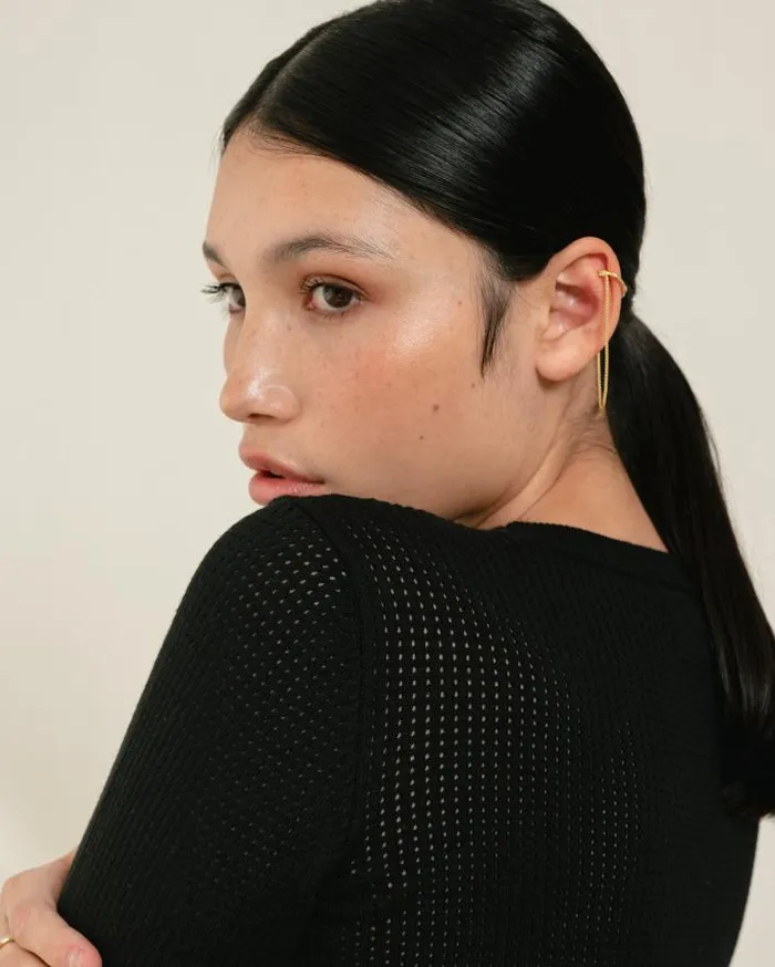 ALOHAS Sweaters and Cardigans Women Roy 8211 Black Knit Top