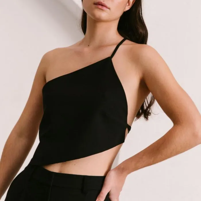 ALOHAS Tops Women Melodrama 8211 Black Cotton Top