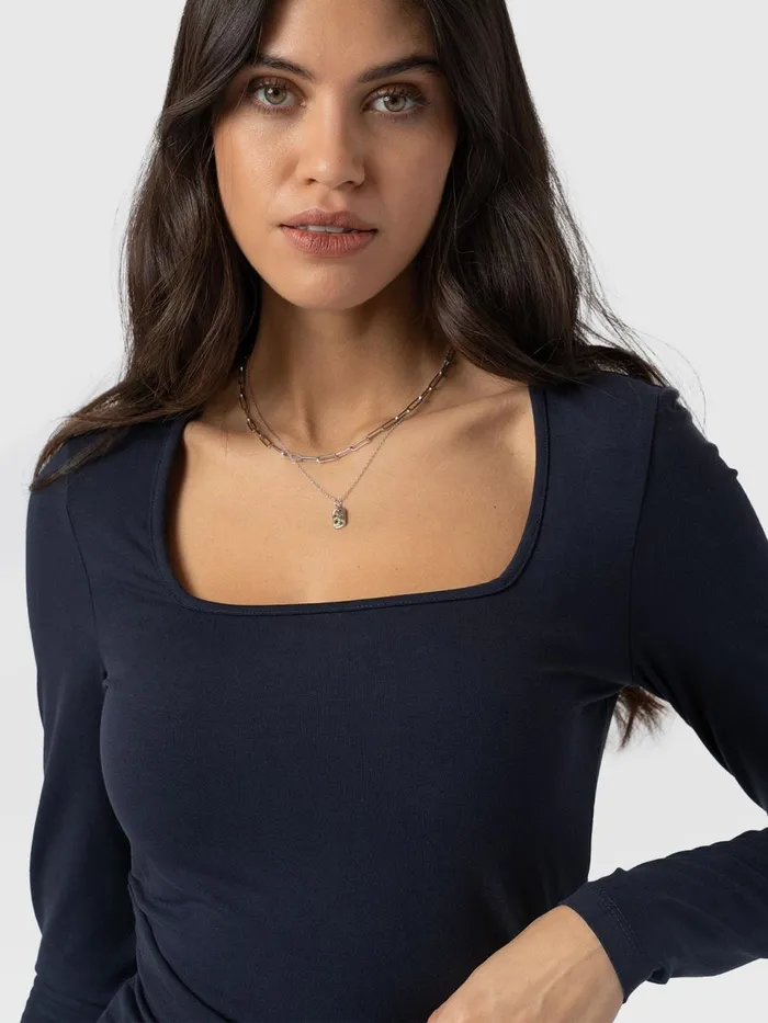 Amelia Wrap Dress 8211 Navy Navy Women Saint And Sofia Dresses