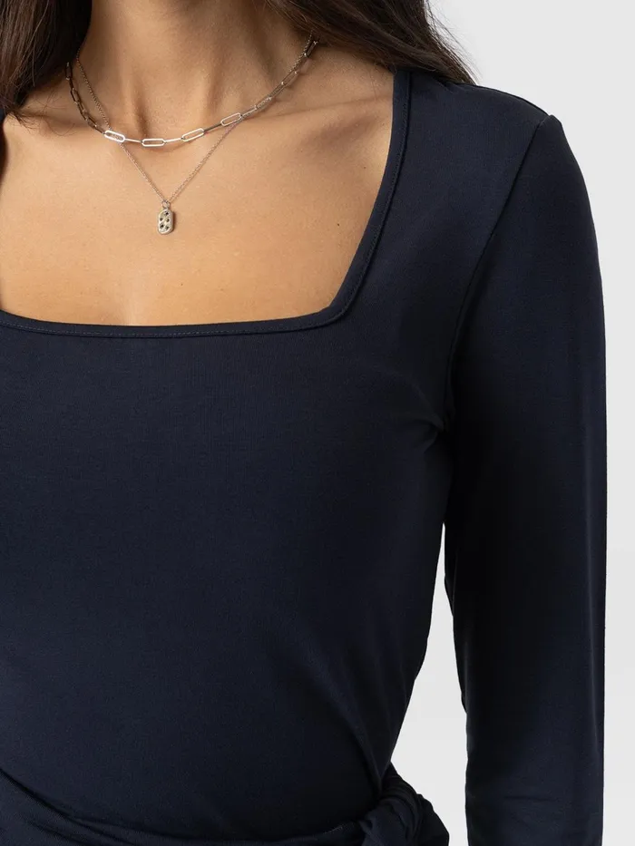 Amelia Wrap Dress 8211 Navy Navy Women Saint And Sofia Dresses