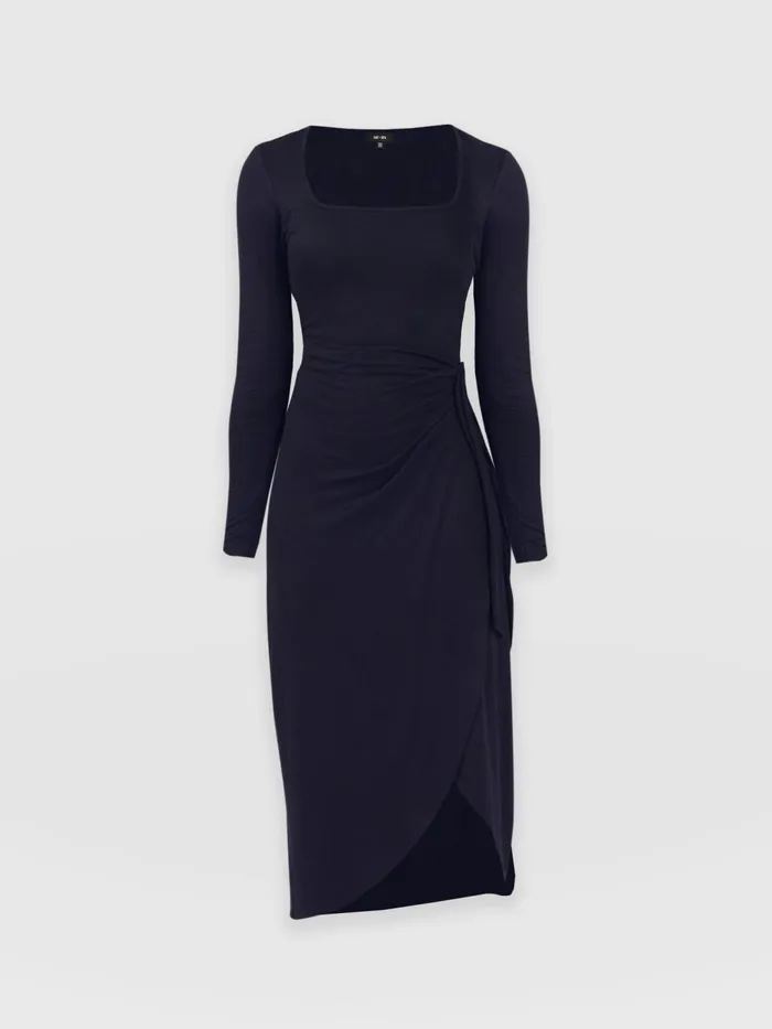Amelia Wrap Dress 8211 Navy Navy Women Saint And Sofia Dresses