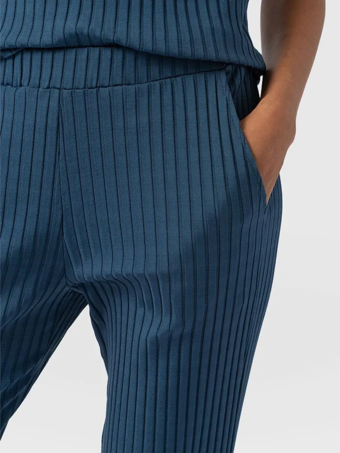Apartment Pant 8211 Teal Rib Teal Rib Women Saint And Sofia Pants