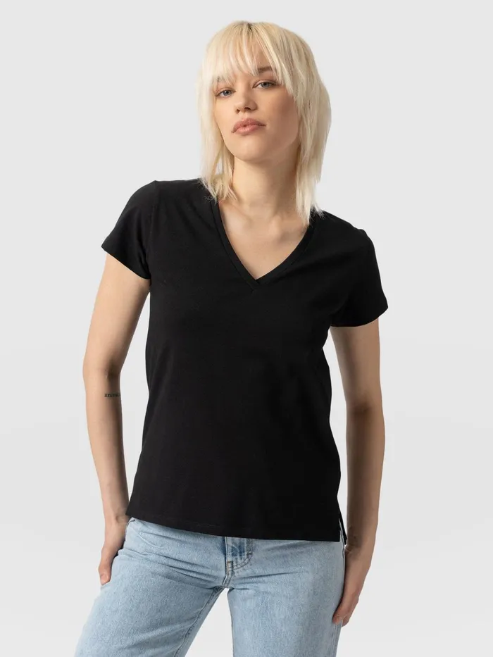 Apartment Tee 8211 Black Black Women Saint And Sofia TShirts and Tanks