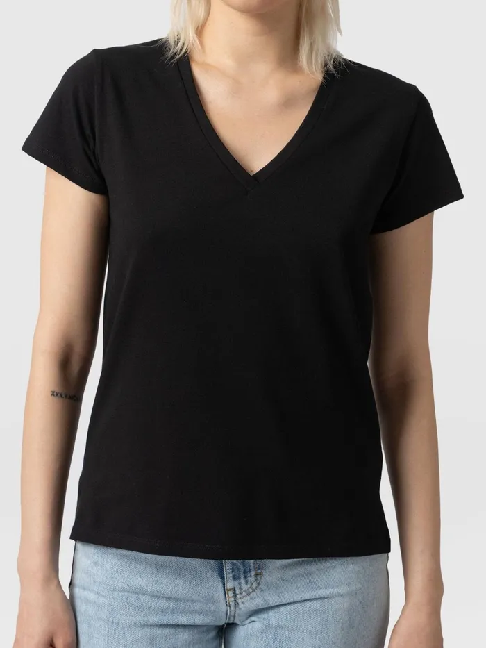 Apartment Tee 8211 Black Black Women Saint And Sofia TShirts and Tanks