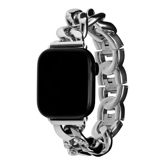 Apple Watch Straps Women Olivia Burton Silver With Floral Link Bracelet Strap Apple Watch Straps Women Olivia Burton Silver With Floral Link Bracelet Strap