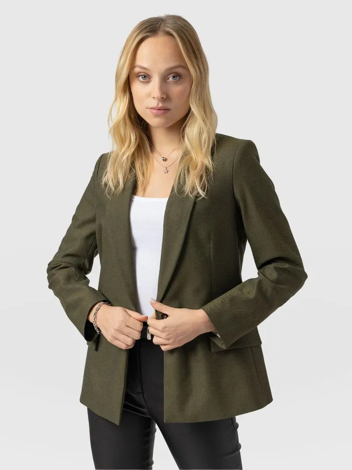 Argent Blazer 8211 Khaki Khaki Women Saint And Sofia Blazers
