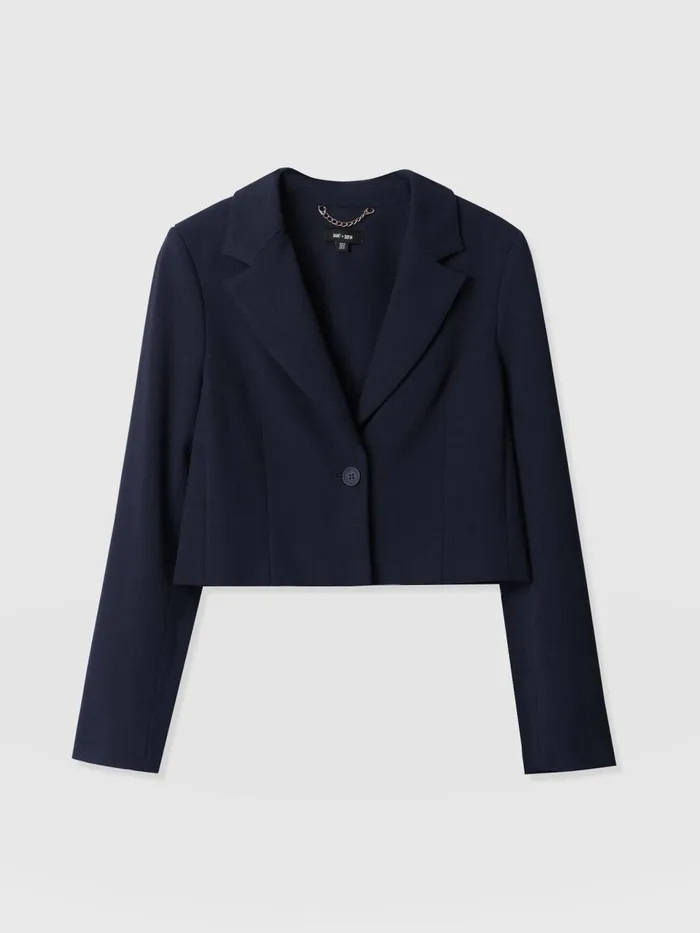 Astrid Cropped Blazer 8211 Navy Navy Women Saint And Sofia Blazers