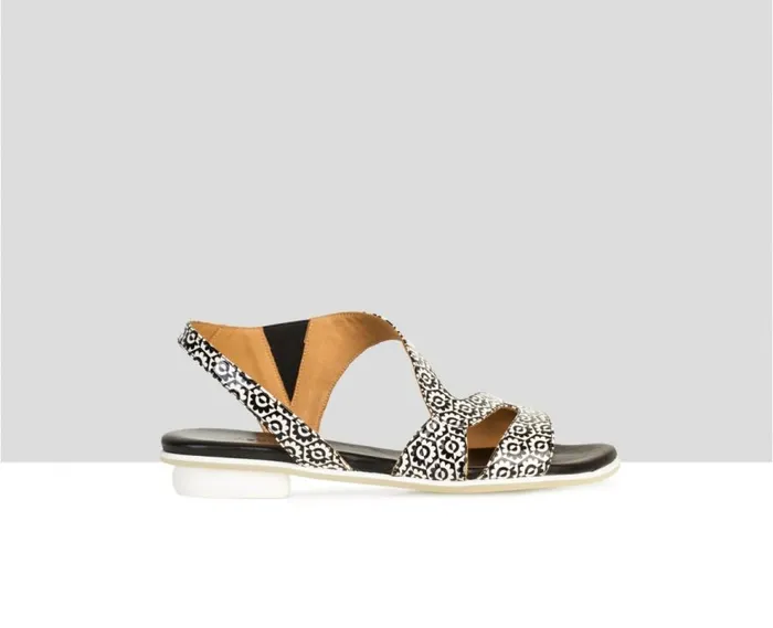 Audley Shoes Flat Leather Sandal Desiree Black Women Flat