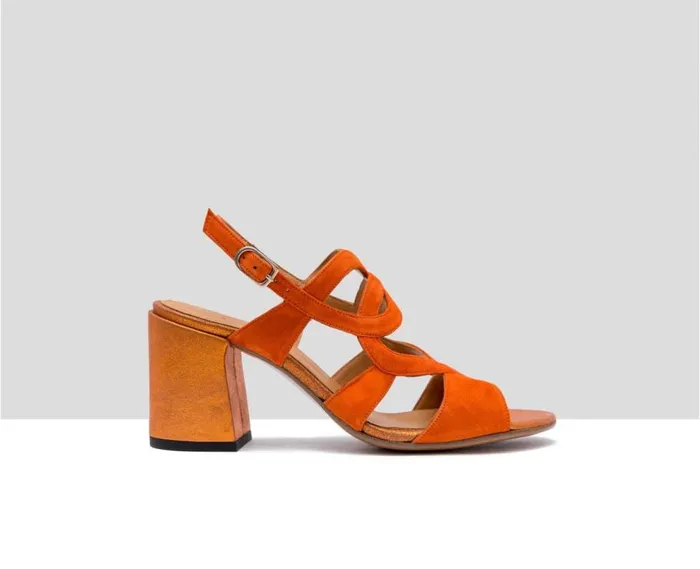 Audley Shoes High Heel Leather Sandal Freyde Metallic Women High Heel