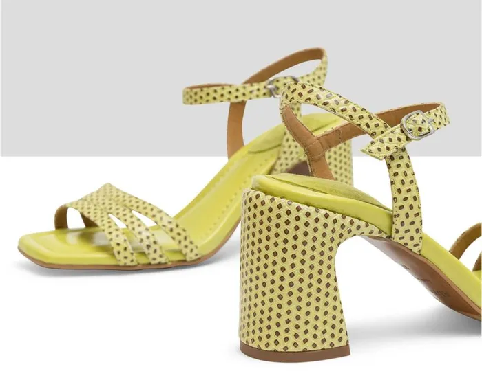 Audley Shoes High Heel Leather Sandal Jianna Brown Women High Heel