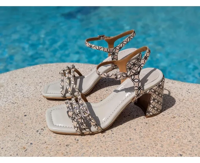 Audley Shoes High Heel Leather Sandal Joy Beige Women High Heel