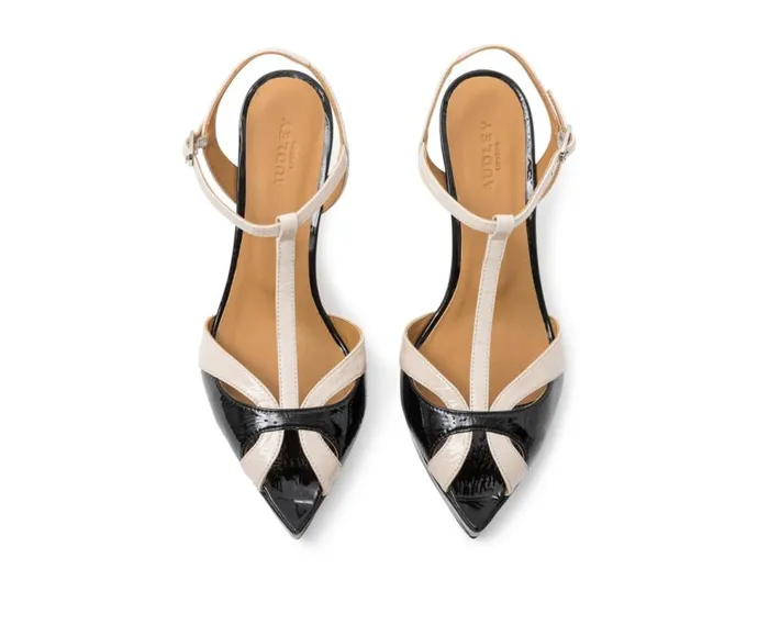 Audley Shoes High Heel Leather Sandal Junia Beige Women High Heel