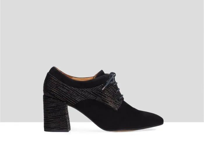 Audley Shoes High Heel Leather Shoe Espe Black Women High Heel