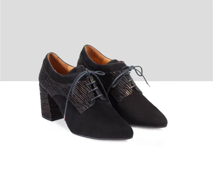 Audley Shoes High Heel Leather Shoe Espe Black Women High Heel